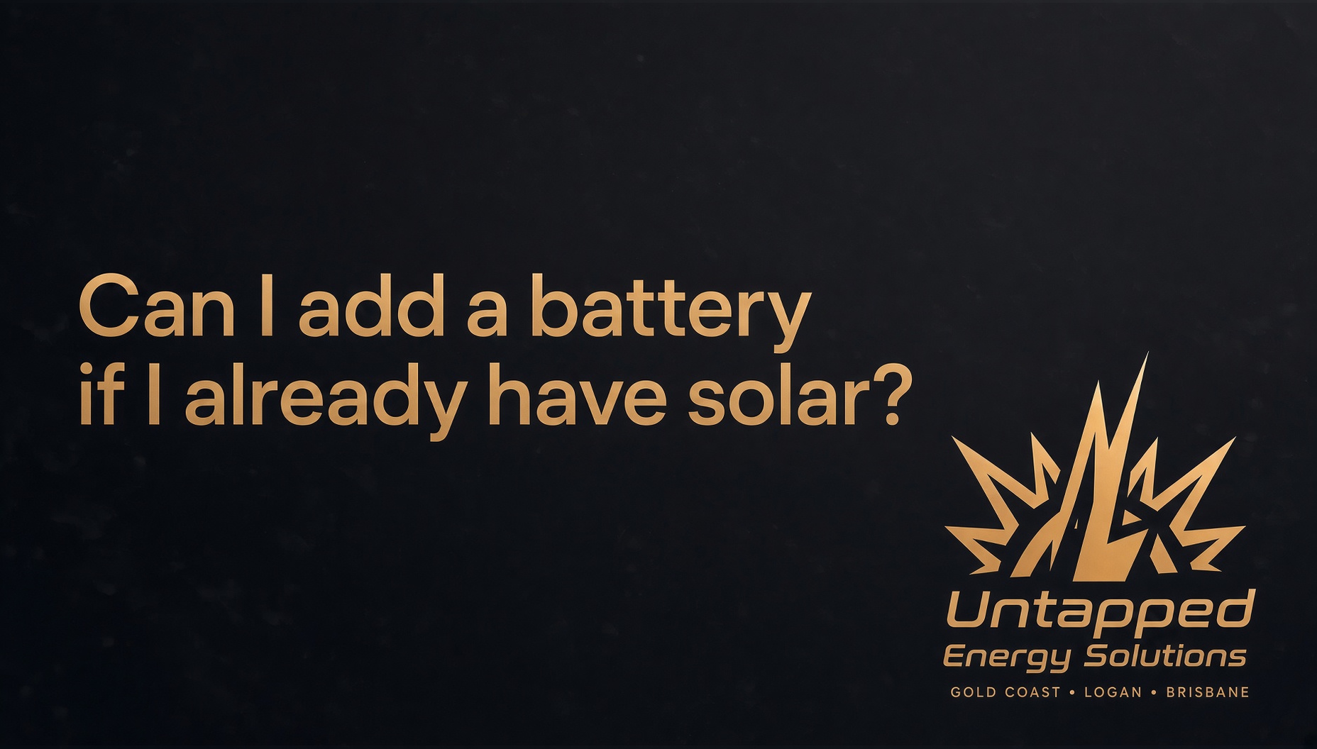 Can I add a battery if I already have solar?