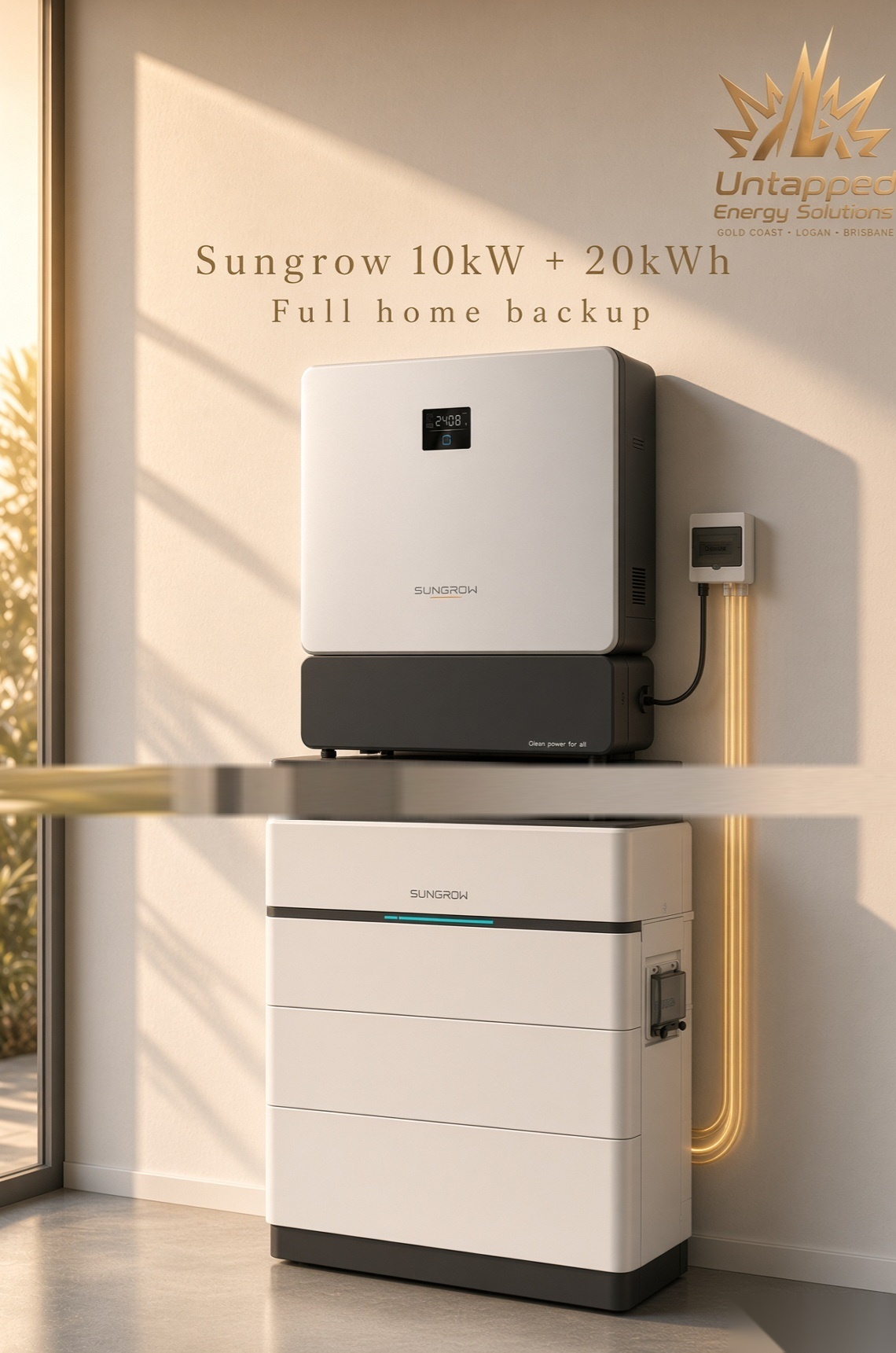Sungrow 10kW hybrid inverter plus battery from 9999 Gold Coast